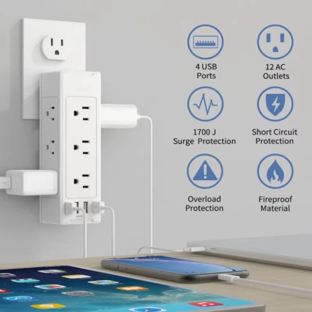 7 9-hole 4USB beautiful plug-in multi-functional charging